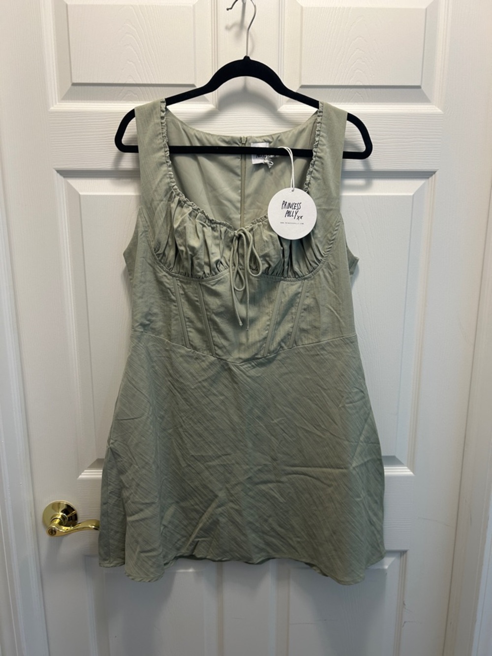 Sage Green Corset Style Dress